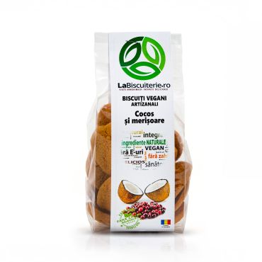 Biscuiti Vegani Cocos si Merisoare