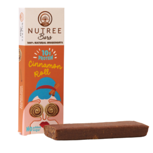 Baton Proteic Raw Vegan Cinnamon Roll fara gluten 50 g