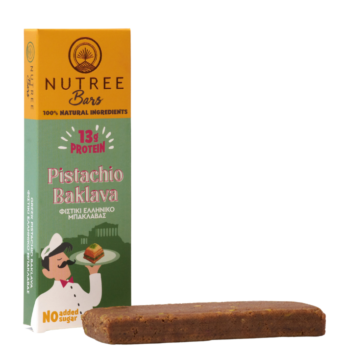 Baton Proteic RAW VEGAN Pistachio Baklava fara gluten 50 g