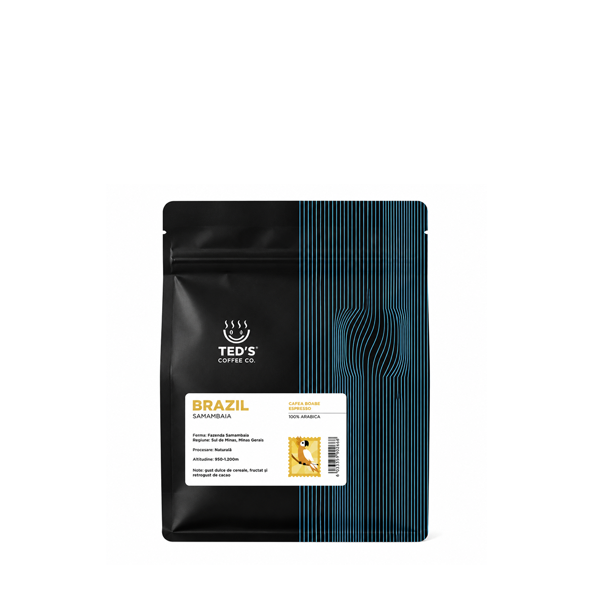 Cafea Boabe TED’S BRAZIL, punga 250 gr
