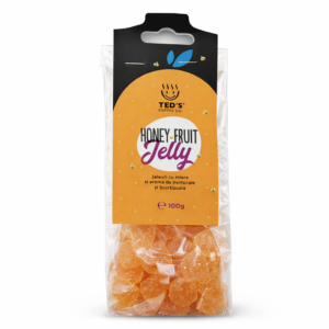 Jeleuri TED'S cu miere, portocale si scortisoara,100 gr/punga