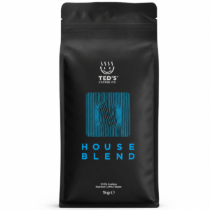 Cafea Boabe TED’S HOUSE BLEND, punga 1 kg.