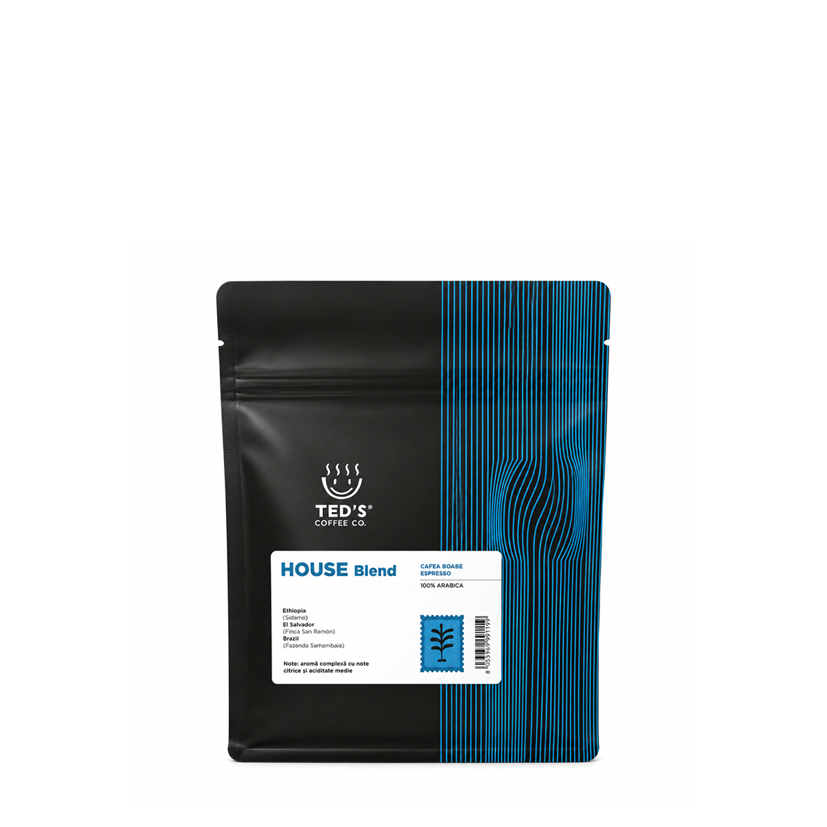 Cafea Boabe TED’S HOUSE BLEND, punga 250 gr