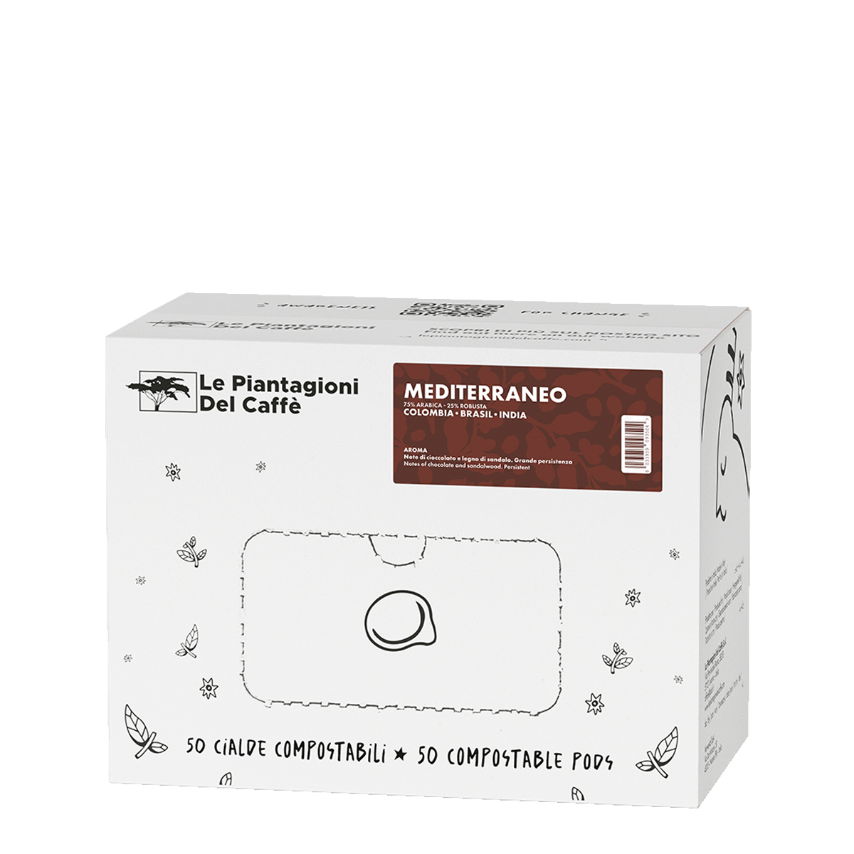 Monodoze Le Piantagioni del Caffe – MEDITERRANEO 50 buc